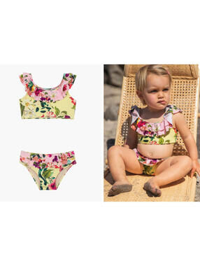 PQ Swim Kids Ruffle Bikini, SZ 14, $78, NWT, #3249